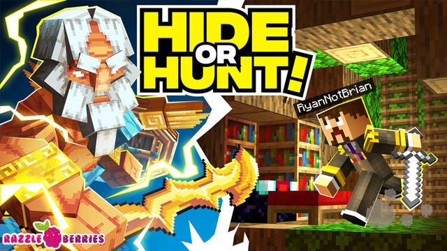 Thumbnail of the Minecraft Bedrock Marketplace product Hide or Hunt by RyanNotBrian created by Razzleberries.