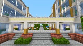 Screenshot of the Minecraft Bedrock Marketplace product High School a Role-play Map created by Razzleberries.