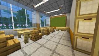 Screenshot of the Minecraft Bedrock Marketplace product High School a Role-play Map created by Razzleberries.