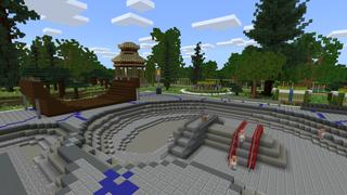 Screenshot of the Minecraft Bedrock Marketplace product Hitting the Gym created by Razzleberries.