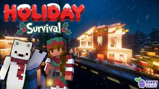 Thumbnail of the Minecraft Bedrock Marketplace product Holiday Survival created by Razzleberries.