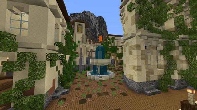 Screenshot of the Minecraft Bedrock Marketplace product Hollowwind Landing created by Razzleberries.