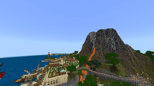 Screenshot of the Minecraft Bedrock Marketplace product Hollowwind Landing created by Razzleberries.