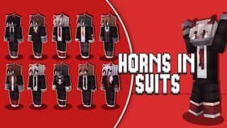 Thumbnail of the Minecraft Bedrock Marketplace product Horns in Suits created by Razzleberries.