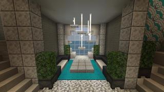 Screenshot of the Minecraft Bedrock Marketplace product Ice Cliff Arctic House created by Razzleberries.