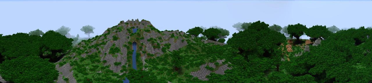 Panorama of the Minecraft Bedrock Marketplace product Isle of Draco created by Razzleberries.