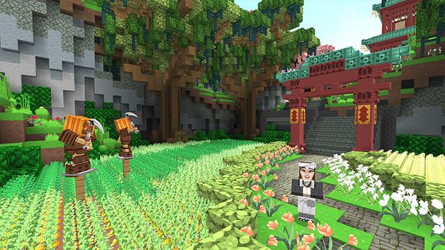 Screenshot of the Minecraft Bedrock Marketplace product Japan Toon Paradise created by Razzleberries.
