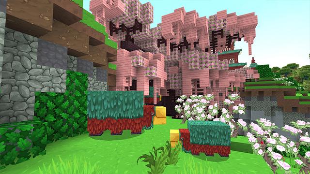 Screenshot of the Minecraft Bedrock Marketplace product Japan Toon Paradise created by Razzleberries.