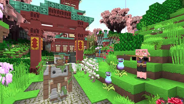 Screenshot of the Minecraft Bedrock Marketplace product Japan Toon Paradise created by Razzleberries.