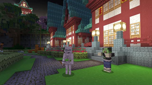 Screenshot of the Minecraft Bedrock Marketplace product Japan Toon Paradise created by Razzleberries.