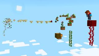 Screenshot of the Minecraft Bedrock Marketplace product Jump On Every Block! created by Razzleberries.