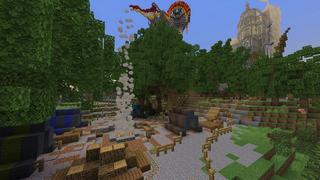 Screenshot of the Minecraft Bedrock Marketplace product Kenopan: Forem City created by Razzleberries.