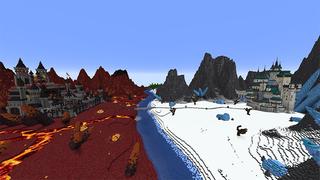 Screenshot of the Minecraft Bedrock Marketplace product Light VS Dark created by Razzleberries.