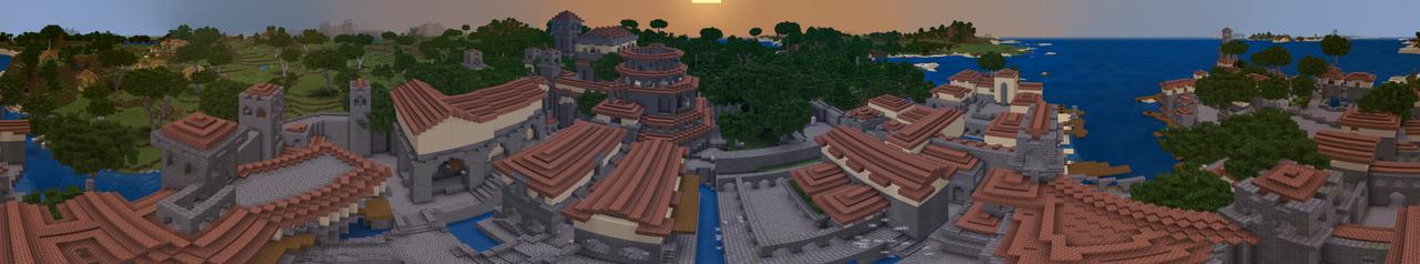Panorama of the Minecraft Bedrock Marketplace product Little Spider Italy created by Razzleberries.