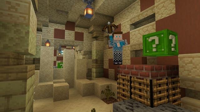 Screenshot of the Minecraft Bedrock Marketplace product Lucky Block Adventure created by Razzleberries.