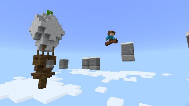 Screenshot of the Minecraft Bedrock Marketplace product Lucky Block Adventure created by Razzleberries.