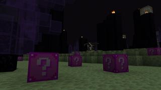 Screenshot of the Minecraft Bedrock Marketplace product Lucky Block Castles created by Razzleberries.