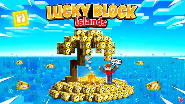 Thumbnail of the Minecraft Bedrock Marketplace product Lucky Block Islands created by Razzleberries.