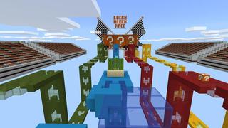 Screenshot of the Minecraft Bedrock Marketplace product Lucky Block Race created by Razzleberries.