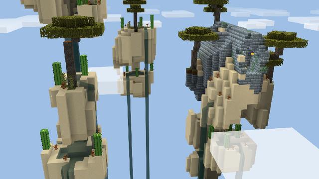 Screenshot of the Minecraft Bedrock Marketplace product Lucky Skyblock: Dungeons created by Razzleberries.