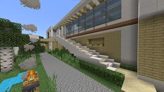 Screenshot of the Minecraft Bedrock Marketplace product Luxury Beachside Mansion created by Razzleberries.
