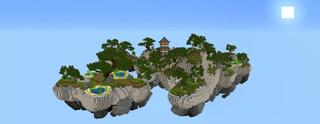 Panorama of the Minecraft Bedrock Marketplace product Magic Skies Anime created by Razzleberries.