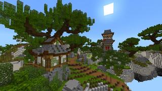 Screenshot of the Minecraft Bedrock Marketplace product Magic Skies Anime created by Razzleberries.