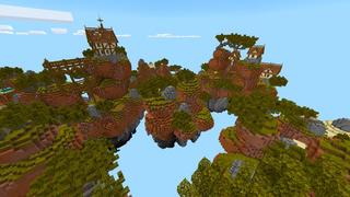 Screenshot of the Minecraft Bedrock Marketplace product Magic Skies Canyon created by Razzleberries.