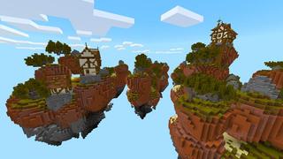 Screenshot of the Minecraft Bedrock Marketplace product Magic Skies Canyon created by Razzleberries.