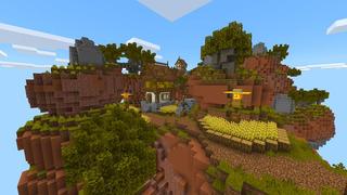 Screenshot of the Minecraft Bedrock Marketplace product Magic Skies Canyon created by Razzleberries.