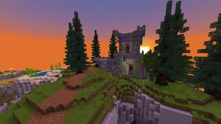 Screenshot of the Minecraft Bedrock Marketplace product Magic Skies Castle created by Razzleberries.