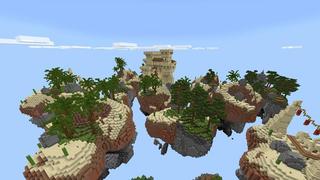 Screenshot of the Minecraft Bedrock Marketplace product Magic Skies Desert created by Razzleberries.