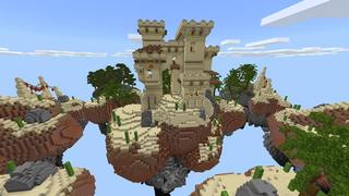 Screenshot of the Minecraft Bedrock Marketplace product Magic Skies Desert created by Razzleberries.