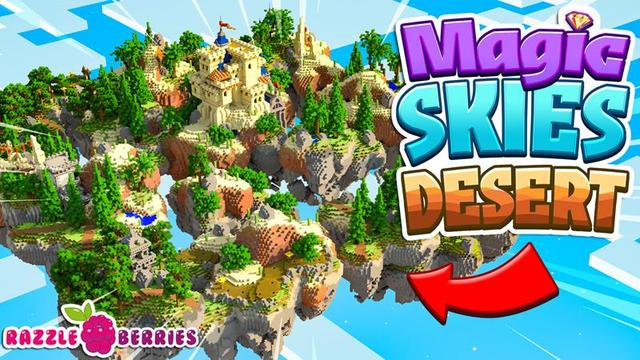 Thumbnail of the Minecraft Bedrock Marketplace product Magic Skies Desert created by Razzleberries.