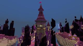 Screenshot of the Minecraft Bedrock Marketplace product Magic Skies End created by Razzleberries.