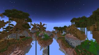 Screenshot of the Minecraft Bedrock Marketplace product Magic Skies Forest created by Razzleberries.