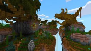 Screenshot of the Minecraft Bedrock Marketplace product Magic Skies Forest created by Razzleberries.