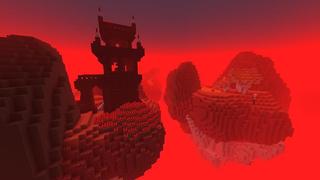 Screenshot of the Minecraft Bedrock Marketplace product Magic Skies Nether created by Razzleberries.