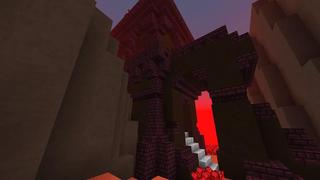 Screenshot of the Minecraft Bedrock Marketplace product Magic Skies Nether created by Razzleberries.