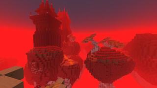 Screenshot of the Minecraft Bedrock Marketplace product Magic Skies Nether created by Razzleberries.