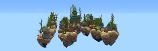 Panorama of the Minecraft Bedrock Marketplace product Magic Skies Ocean created by Razzleberries.