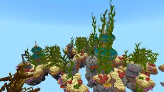 Screenshot of the Minecraft Bedrock Marketplace product Magic Skies Ocean created by Razzleberries.