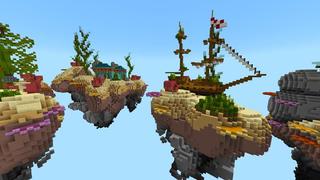 Screenshot of the Minecraft Bedrock Marketplace product Magic Skies Ocean created by Razzleberries.