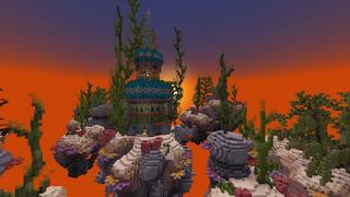 Screenshot of the Minecraft Bedrock Marketplace product Magic Skies Ocean created by Razzleberries.