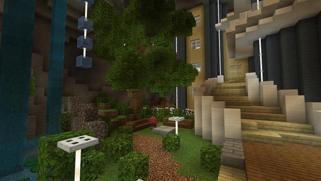 Screenshot of the Minecraft Bedrock Marketplace product Mansion Under House created by Razzleberries.