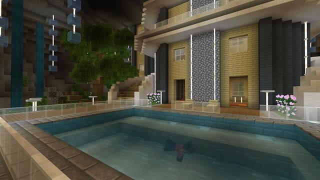 Screenshot of the Minecraft Bedrock Marketplace product Mansion Under House created by Razzleberries.