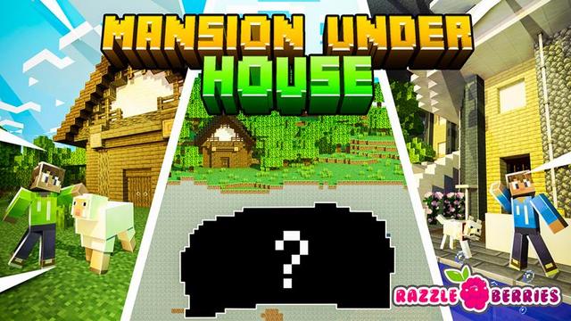 Thumbnail of the Minecraft Bedrock Marketplace product Mansão debaixo da casa created by Razzleberries.