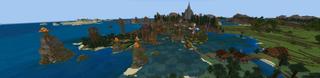 Panorama of the Minecraft Bedrock Marketplace product MC But: Water Burns created by Razzleberries.