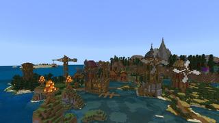 Screenshot of the Minecraft Bedrock Marketplace product MC But: Water Burns created by Razzleberries.
