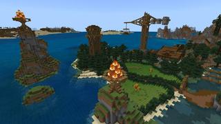 Screenshot of the Minecraft Bedrock Marketplace product MC But: Water Burns created by Razzleberries.